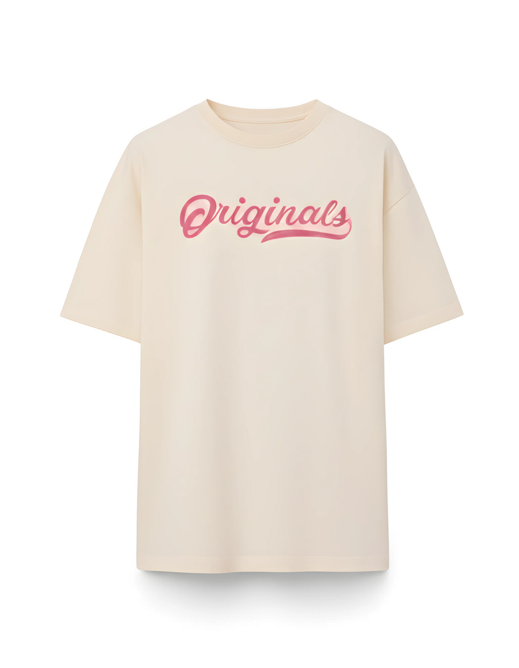 Originals Script Print Oversized Women’s T-Shirt | Off White Oversized T-Shirt