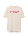 Originals Script Print Oversized Women’s T-Shirt | Off White Oversized T-Shirt